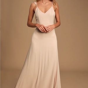 Lulu’s Blush Maxi Dress